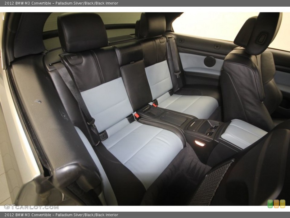 Palladium Silver/Black/Black Interior Rear Seat for the 2012 BMW M3 Convertible #81815508