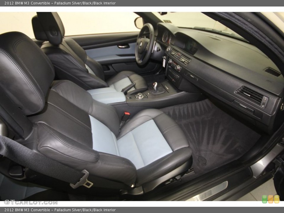 Palladium Silver/Black/Black Interior Front Seat for the 2012 BMW M3 Convertible #81815530