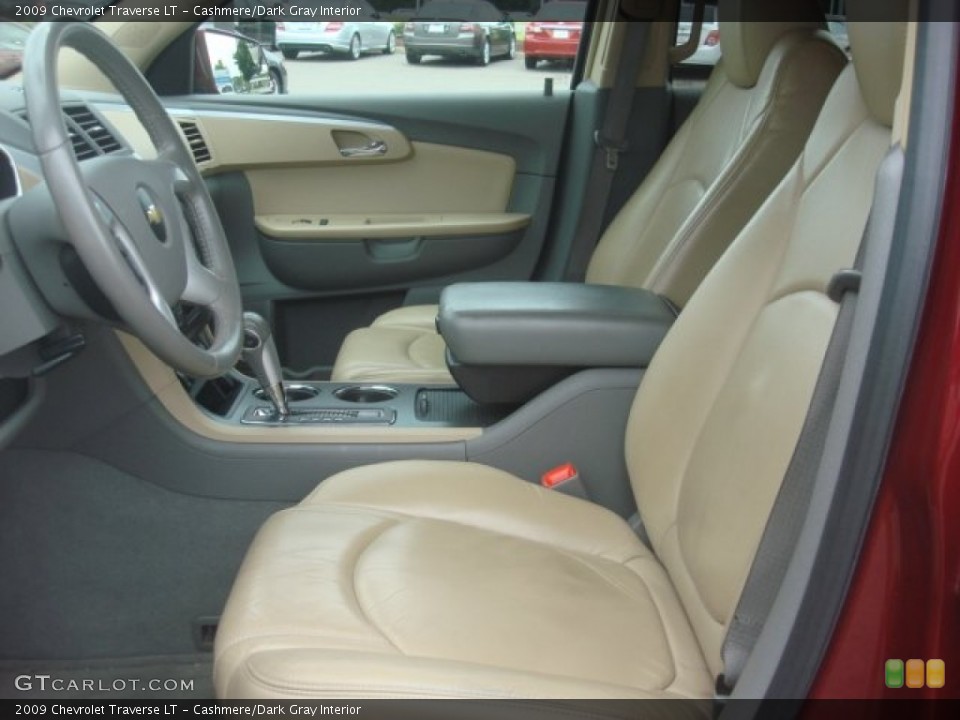 Cashmere/Dark Gray Interior Front Seat for the 2009 Chevrolet Traverse LT #81815975