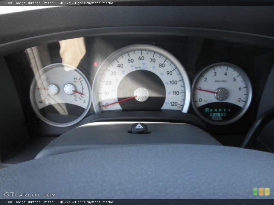 Light Graystone Interior Gauges for the 2006 Dodge Durango Limited HEMI 4x4 #81819063