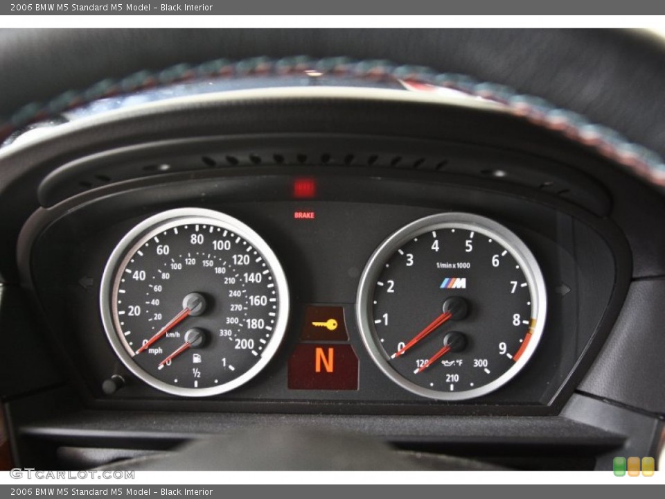Black Interior Gauges for the 2006 BMW M5  #81824460
