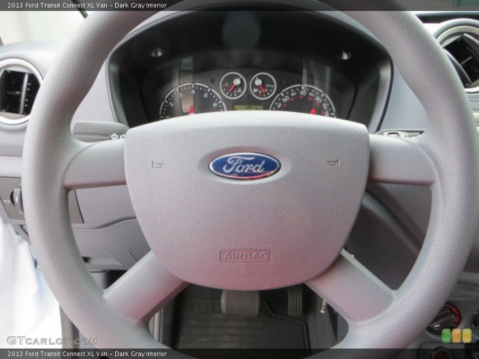 Dark Gray Interior Steering Wheel for the 2013 Ford Transit Connect XL Van #81826467