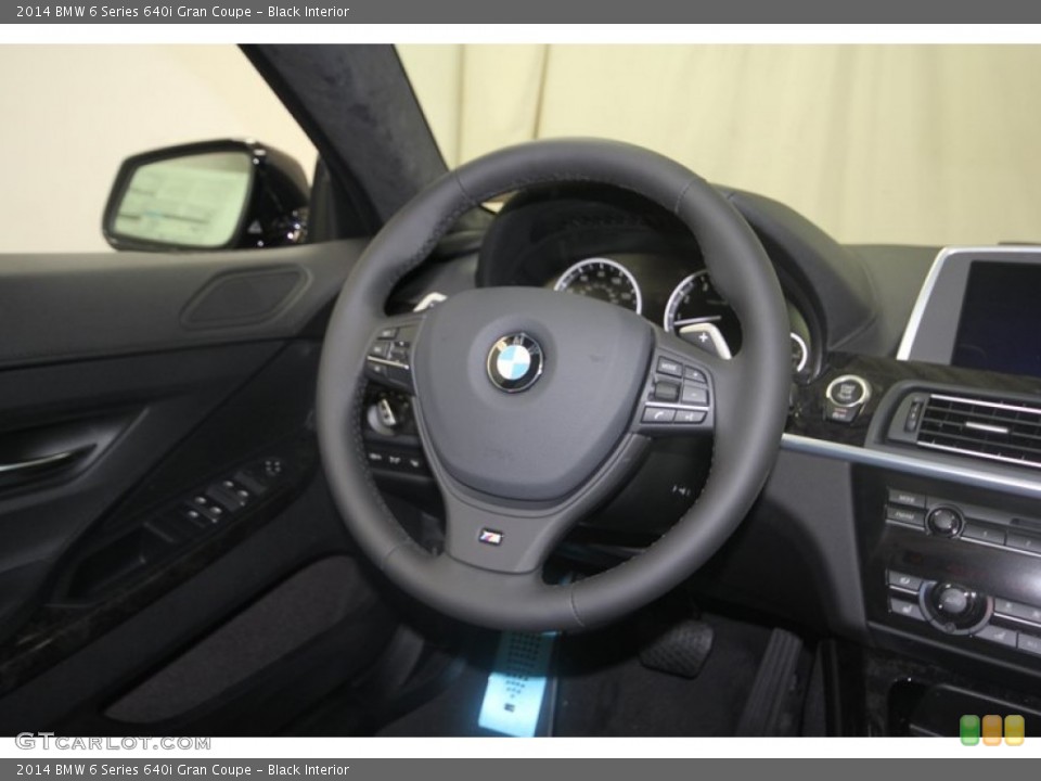 Black Interior Steering Wheel for the 2014 BMW 6 Series 640i Gran Coupe #81827557