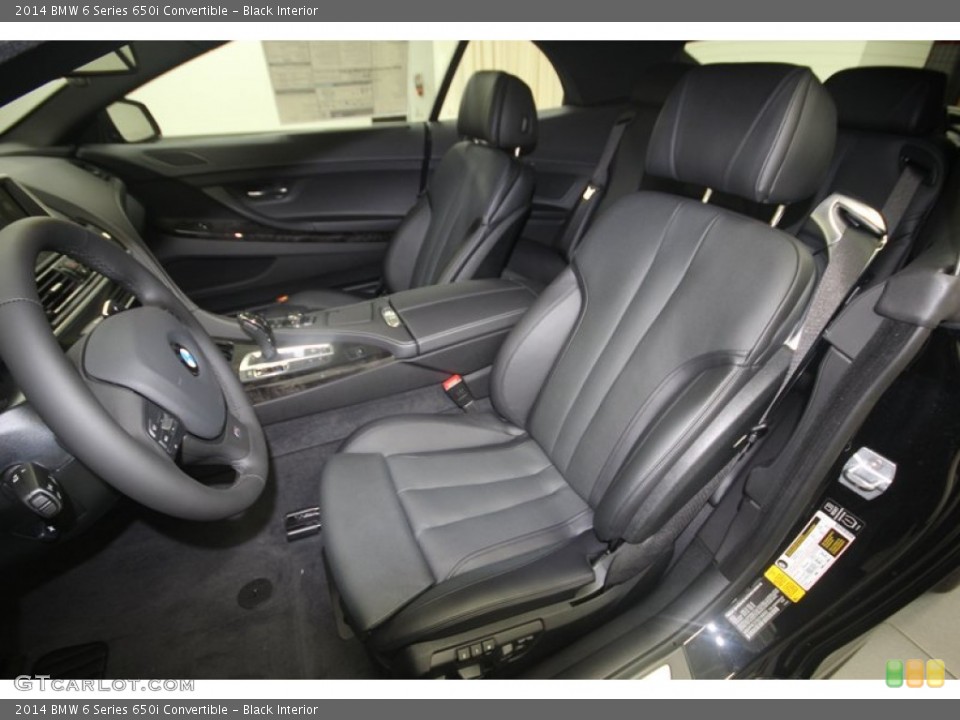 Black Interior Photo for the 2014 BMW 6 Series 650i Convertible #81827694