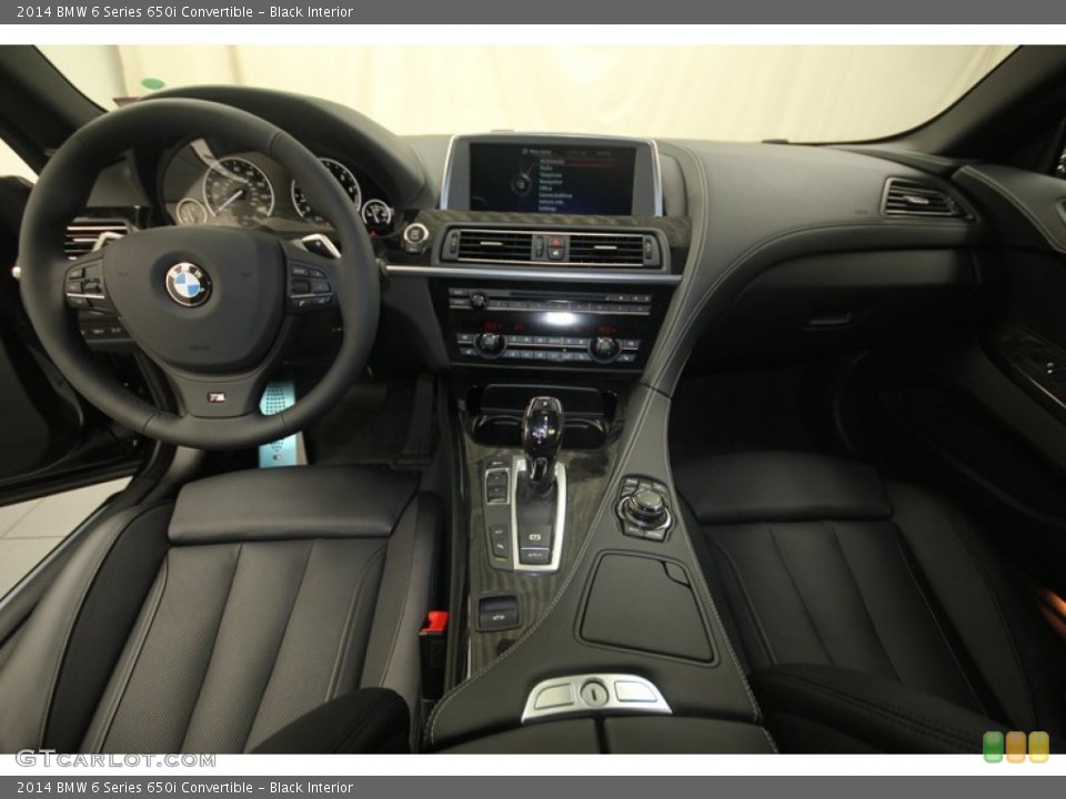 Black Interior Dashboard for the 2014 BMW 6 Series 650i Convertible #81827711