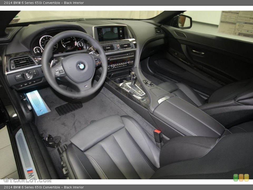 Black Interior Prime Interior for the 2014 BMW 6 Series 650i Convertible #81827850