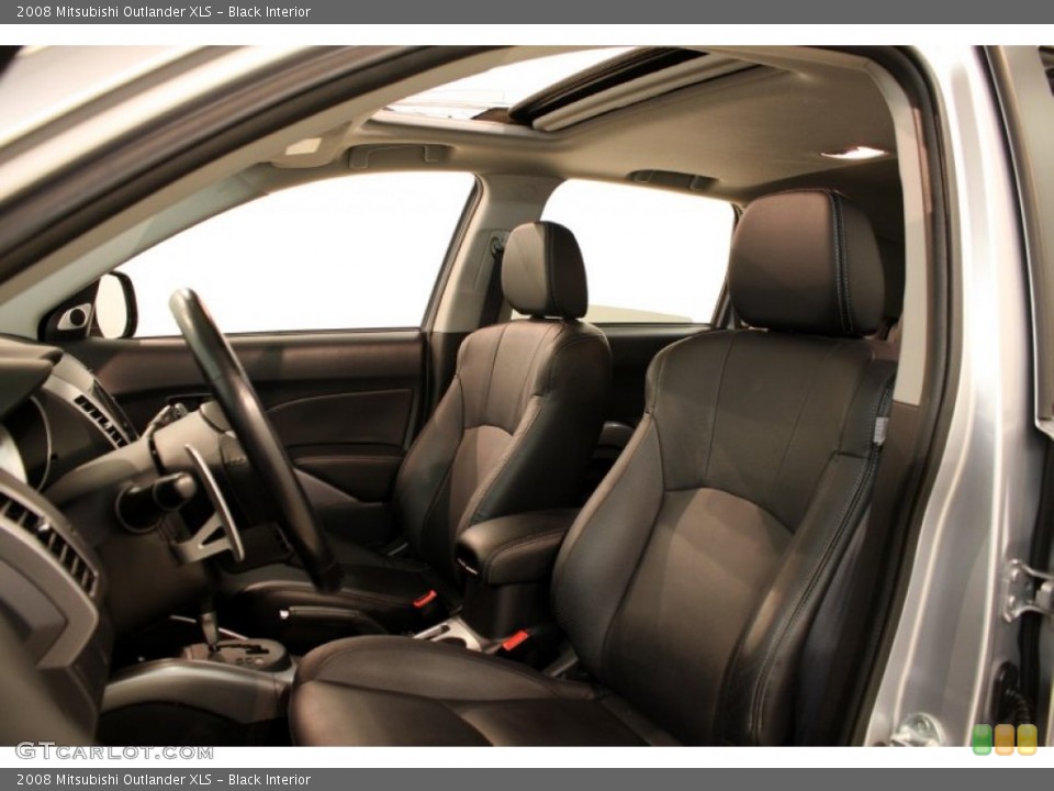 Black Interior Front Seat for the 2008 Mitsubishi Outlander XLS #81828386