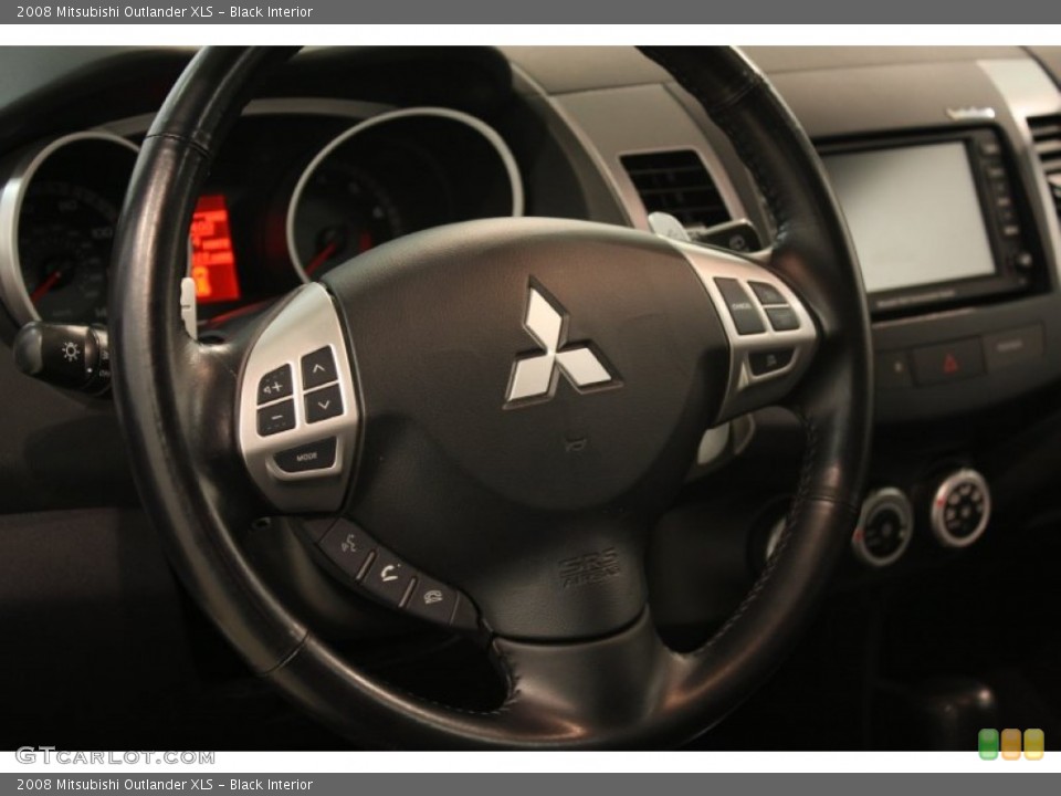 Black Interior Steering Wheel for the 2008 Mitsubishi Outlander XLS #81828414