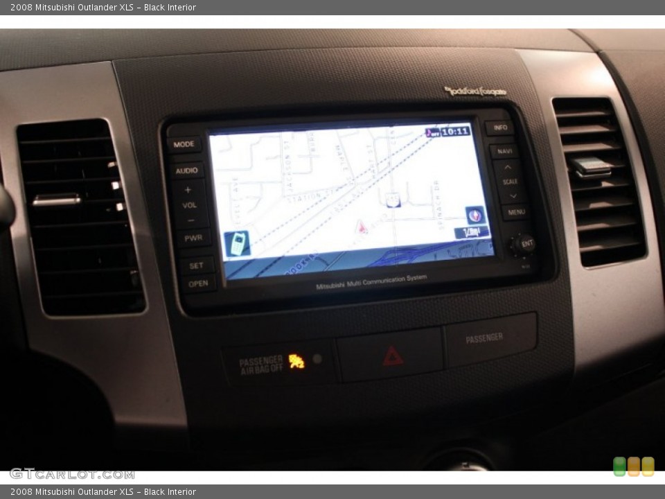 Black Interior Navigation for the 2008 Mitsubishi Outlander XLS #81828447