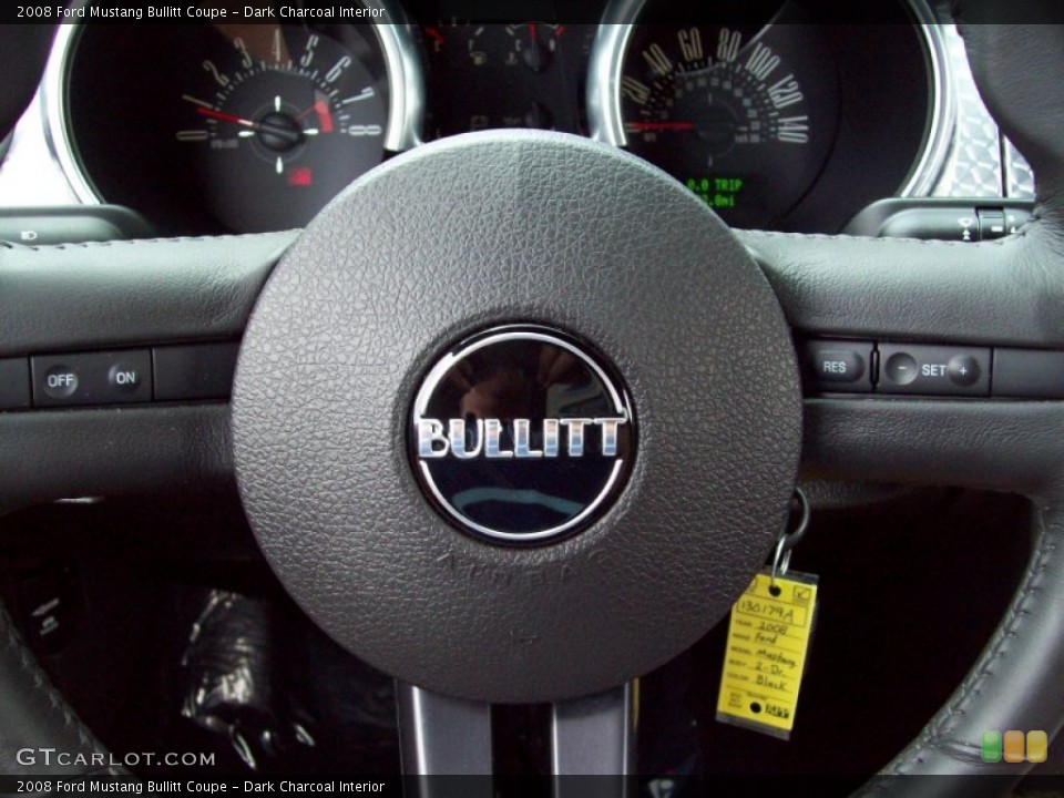 Dark Charcoal Interior Steering Wheel for the 2008 Ford Mustang Bullitt Coupe #81828855
