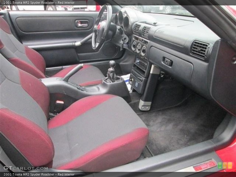 Red Interior Front Seat for the 2001 Toyota MR2 Spyder Roadster #81830382
