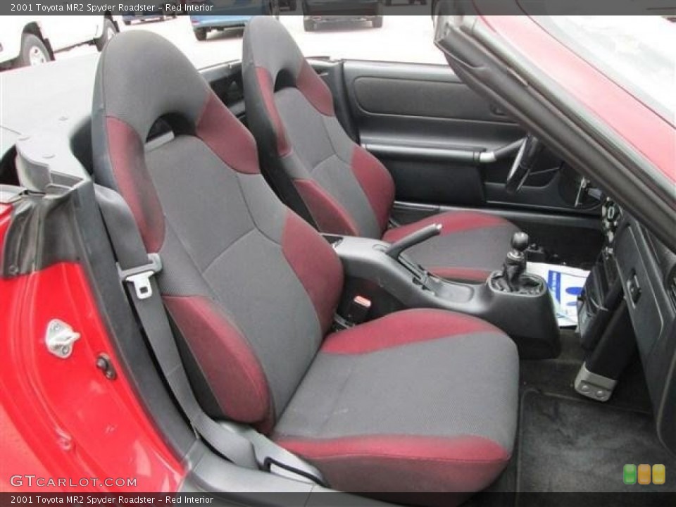 Red 2001 Toyota MR2 Spyder Interiors