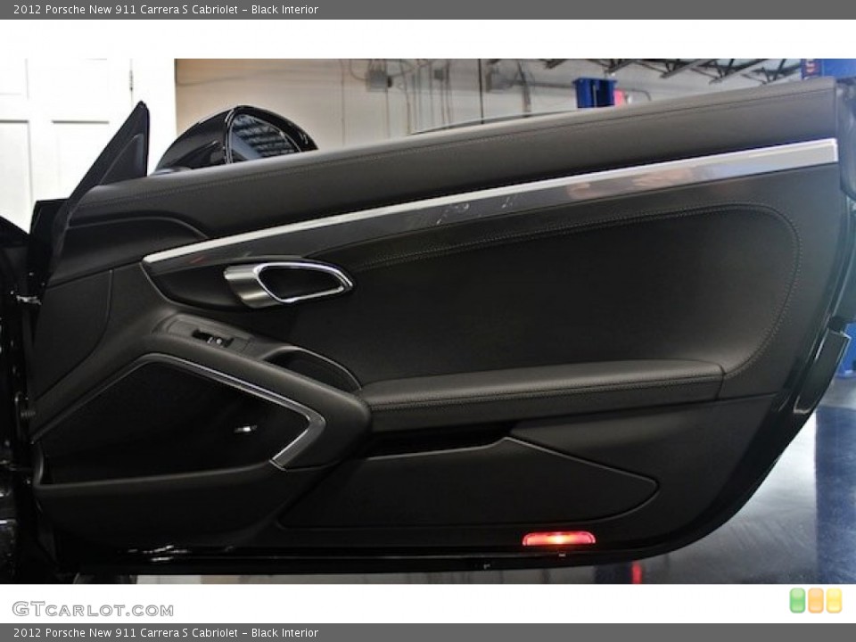 Black Interior Door Panel for the 2012 Porsche New 911 Carrera S Cabriolet #81838413