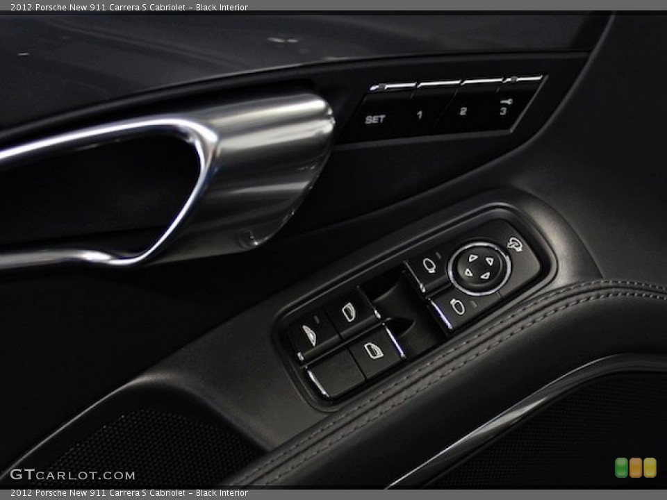 Black Interior Controls for the 2012 Porsche New 911 Carrera S Cabriolet #81838454