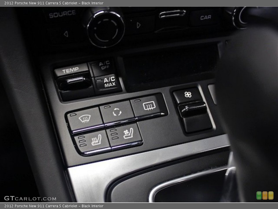 Black Interior Controls for the 2012 Porsche New 911 Carrera S Cabriolet #81838831