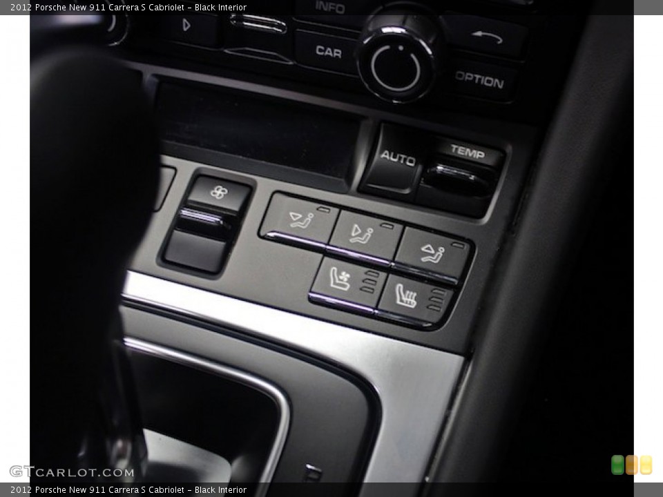 Black Interior Controls for the 2012 Porsche New 911 Carrera S Cabriolet #81838851
