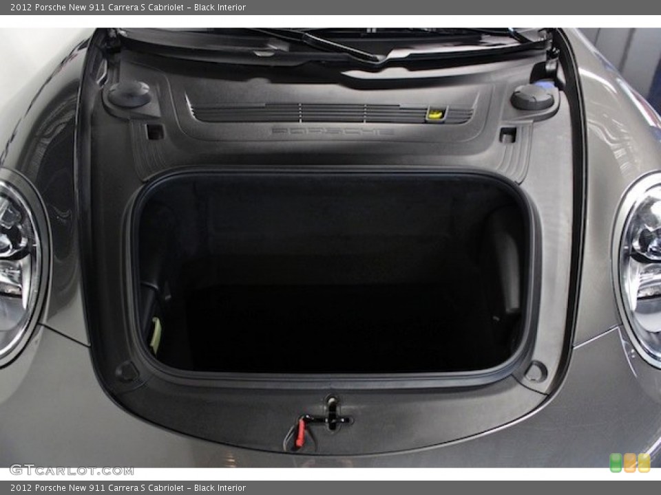Black Interior Trunk for the 2012 Porsche New 911 Carrera S Cabriolet #81839468