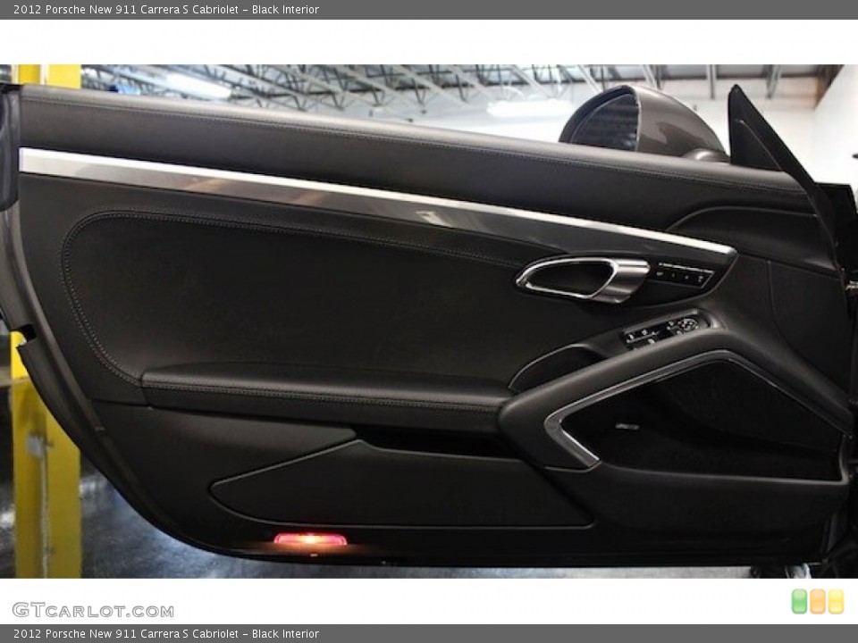 Black Interior Door Panel for the 2012 Porsche New 911 Carrera S Cabriolet #81839600