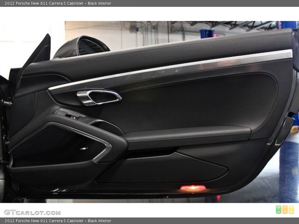 Black Interior Door Panel for the 2012 Porsche New 911 Carrera S Cabriolet #81839617