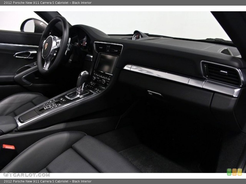 Black Interior Dashboard for the 2012 Porsche New 911 Carrera S Cabriolet #81839895