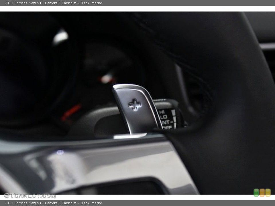 Black Interior Controls for the 2012 Porsche New 911 Carrera S Cabriolet #81839936