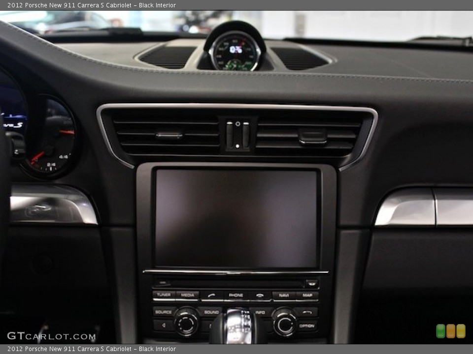 Black Interior Controls for the 2012 Porsche New 911 Carrera S Cabriolet #81840012