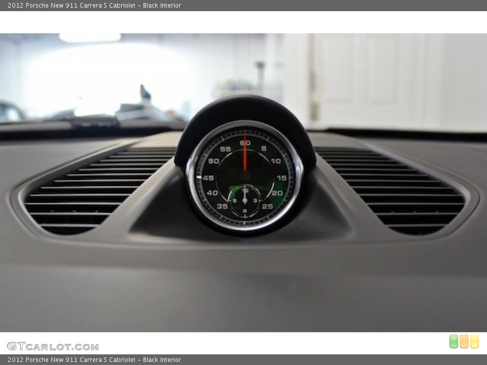 Black Interior Gauges for the 2012 Porsche New 911 Carrera S Cabriolet #81840033
