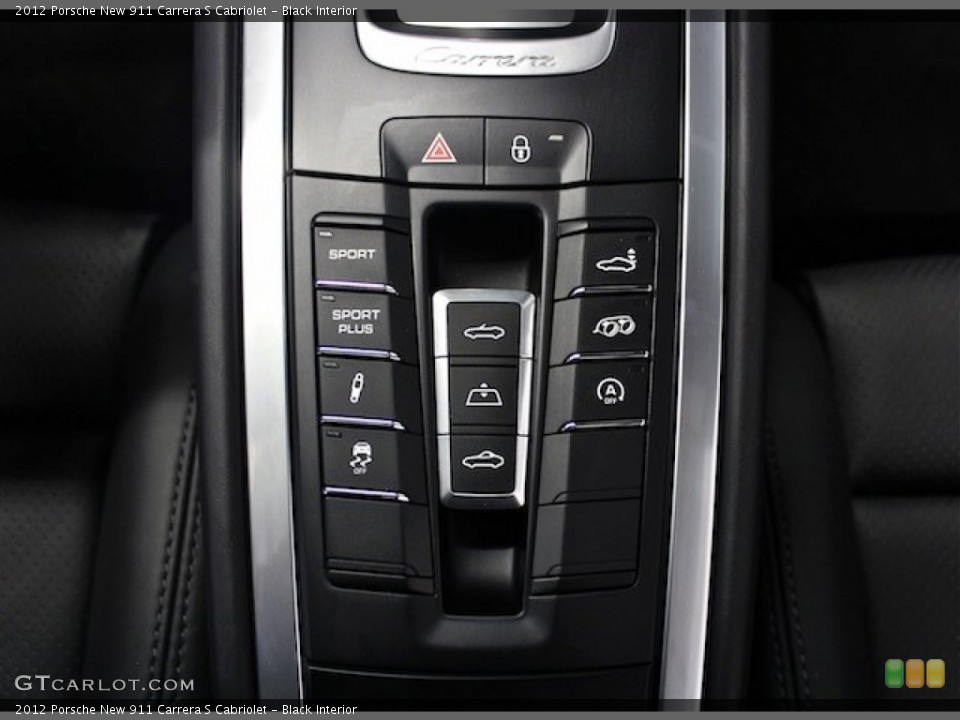 Black Interior Controls for the 2012 Porsche New 911 Carrera S Cabriolet #81840138