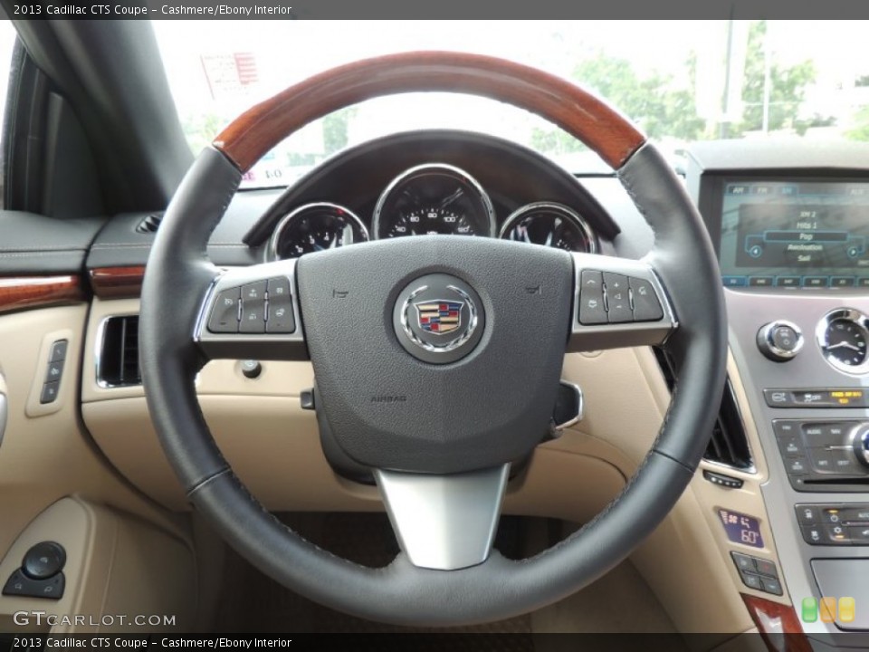 Cashmere/Ebony Interior Steering Wheel for the 2013 Cadillac CTS Coupe #81845546