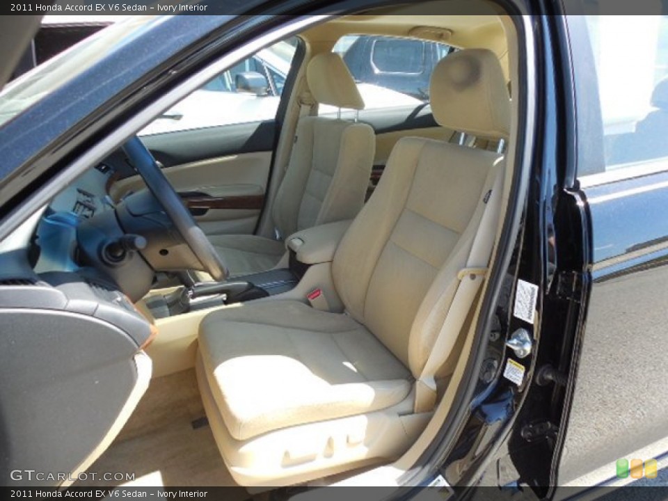 Ivory Interior Front Seat for the 2011 Honda Accord EX V6 Sedan #81849548