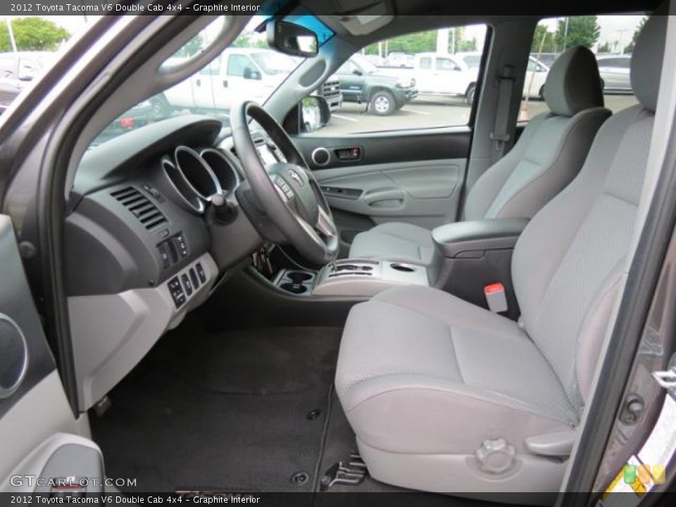 Graphite Interior Photo for the 2012 Toyota Tacoma V6 Double Cab 4x4 #81851589