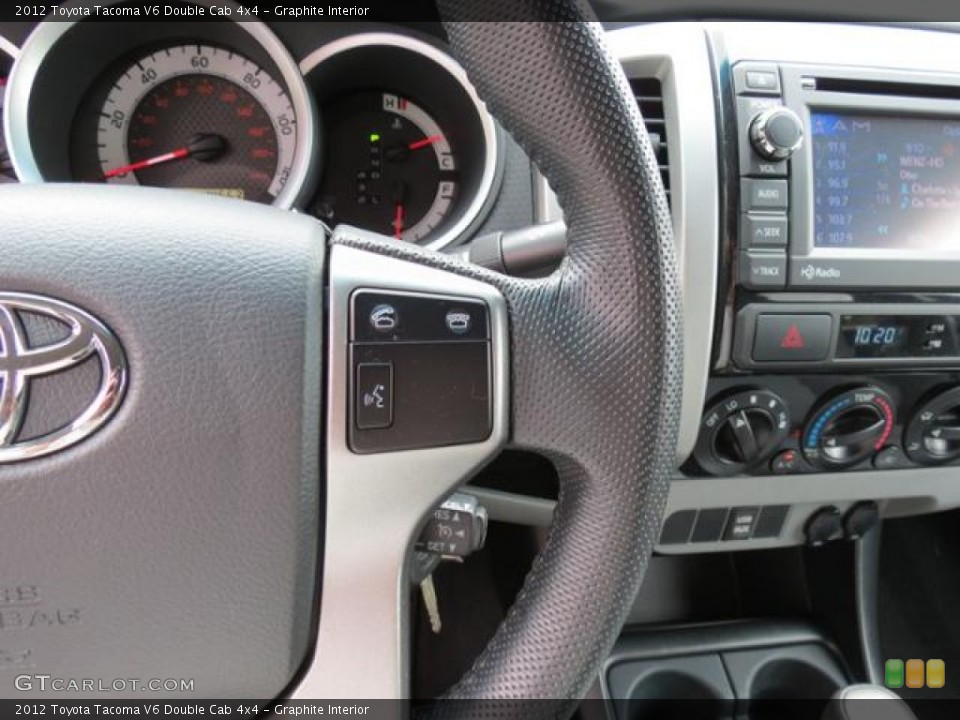 Graphite Interior Controls for the 2012 Toyota Tacoma V6 Double Cab 4x4 #81851750