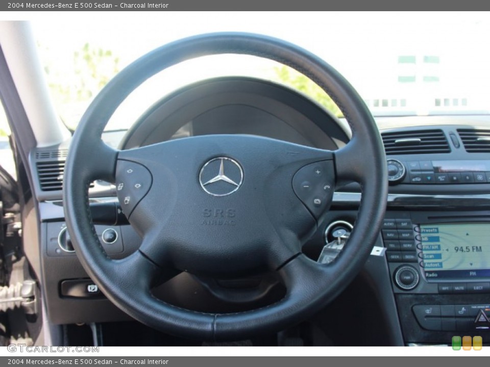 Charcoal Interior Steering Wheel for the 2004 Mercedes-Benz E 500 Sedan #81852000