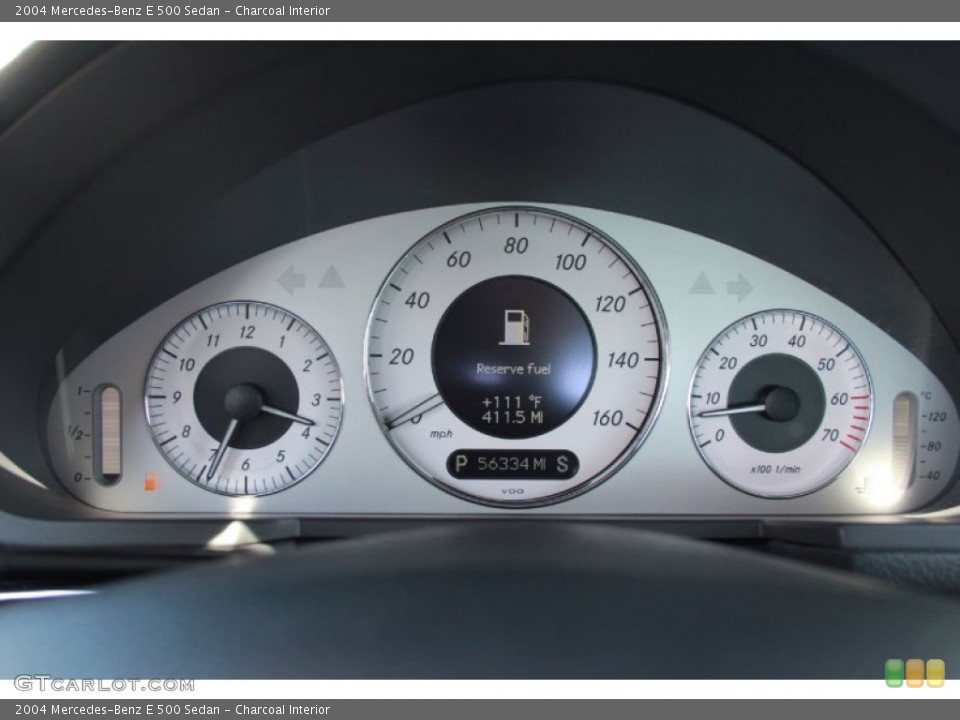 Charcoal Interior Gauges for the 2004 Mercedes-Benz E 500 Sedan #81852089
