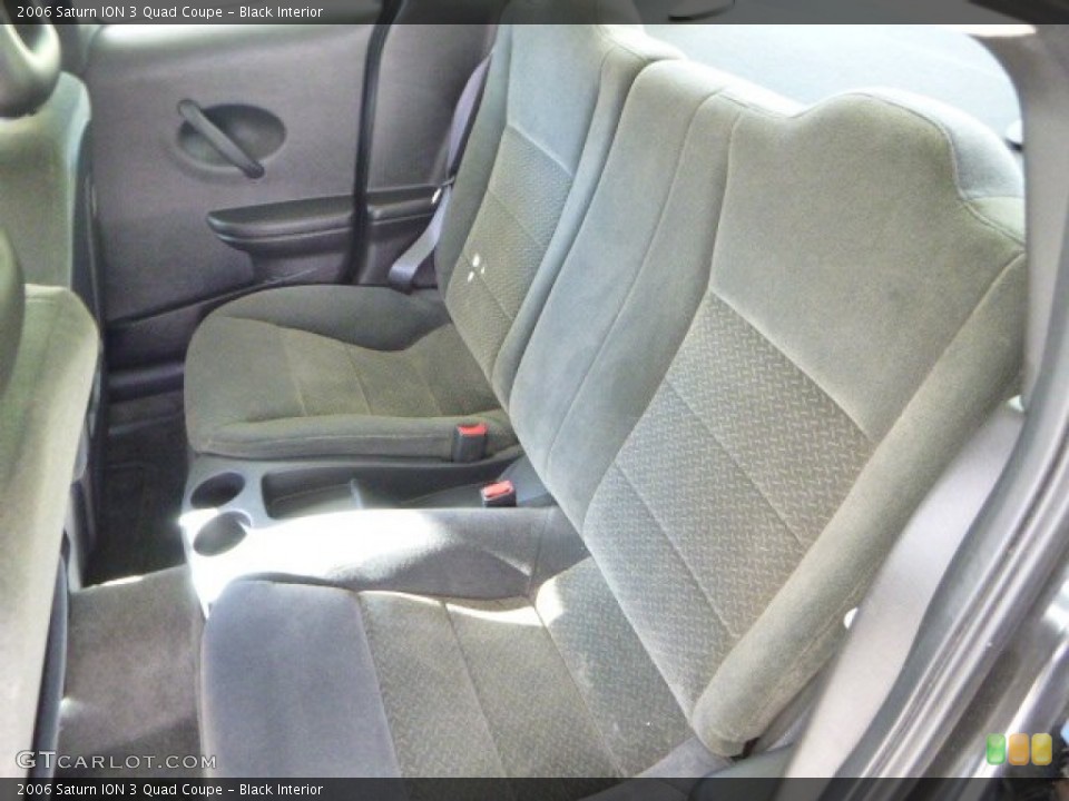 Black Interior Rear Seat for the 2006 Saturn ION 3 Quad Coupe #81854755