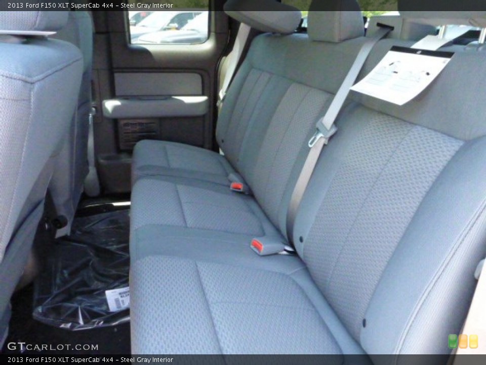 Steel Gray Interior Rear Seat for the 2013 Ford F150 XLT SuperCab 4x4 #81859899