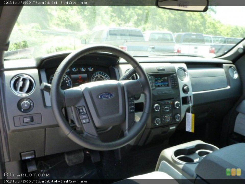 Steel Gray Interior Dashboard for the 2013 Ford F150 XLT SuperCab 4x4 #81859916