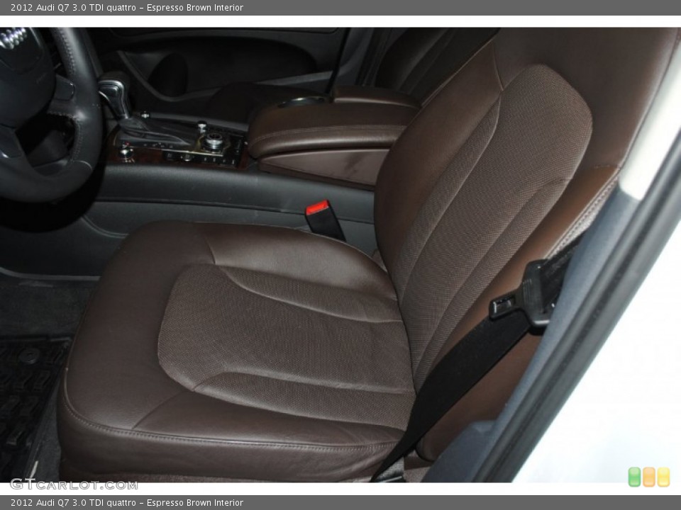 Espresso Brown Interior Front Seat for the 2012 Audi Q7 3.0 TDI quattro #81861030