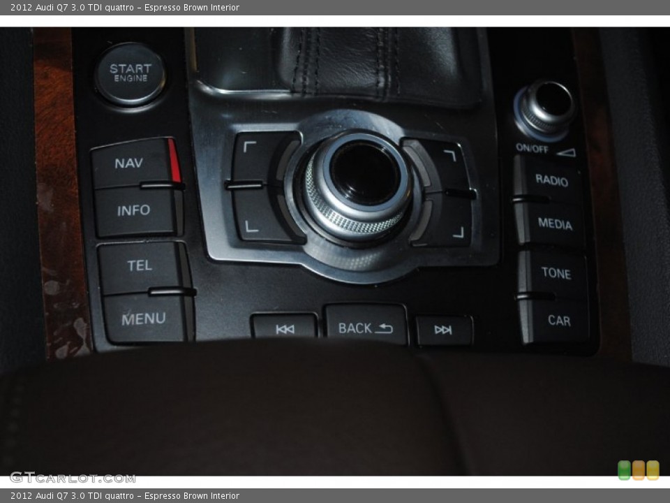 Espresso Brown Interior Controls for the 2012 Audi Q7 3.0 TDI quattro #81861108