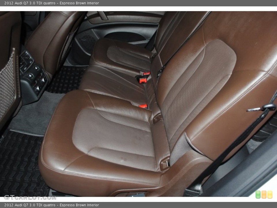 Espresso Brown Interior Rear Seat for the 2012 Audi Q7 3.0 TDI quattro #81861395