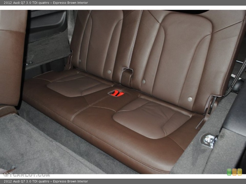 Espresso Brown Interior Rear Seat for the 2012 Audi Q7 3.0 TDI quattro #81861551