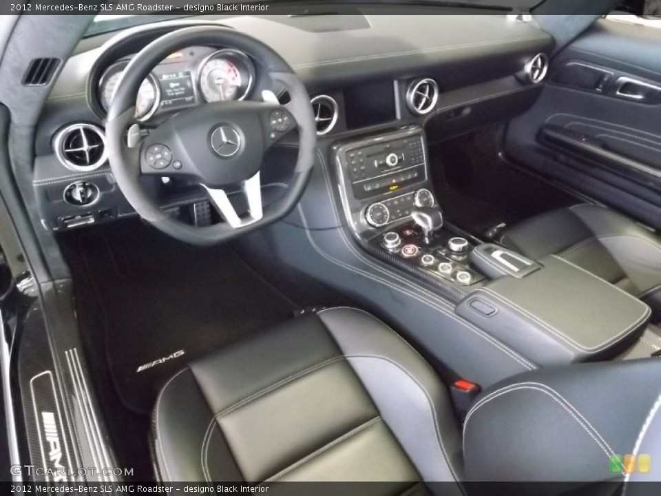 designo Black 2012 Mercedes-Benz SLS Interiors