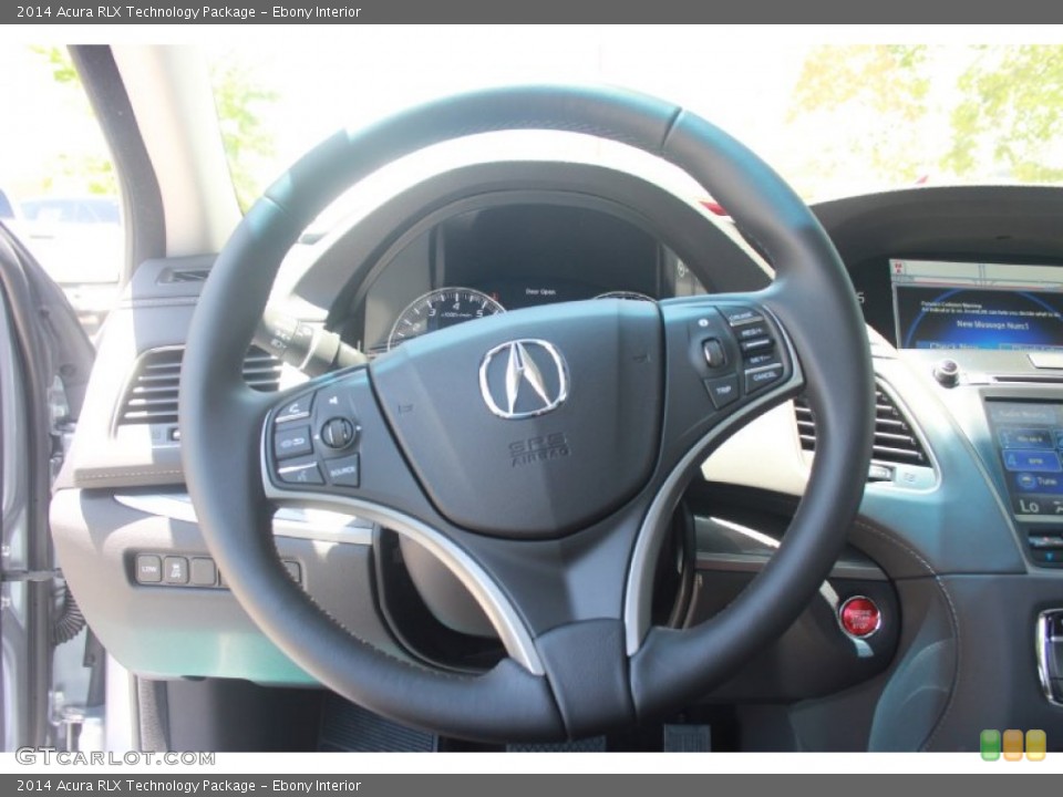 Ebony Interior Steering Wheel for the 2014 Acura RLX Technology Package #81864744