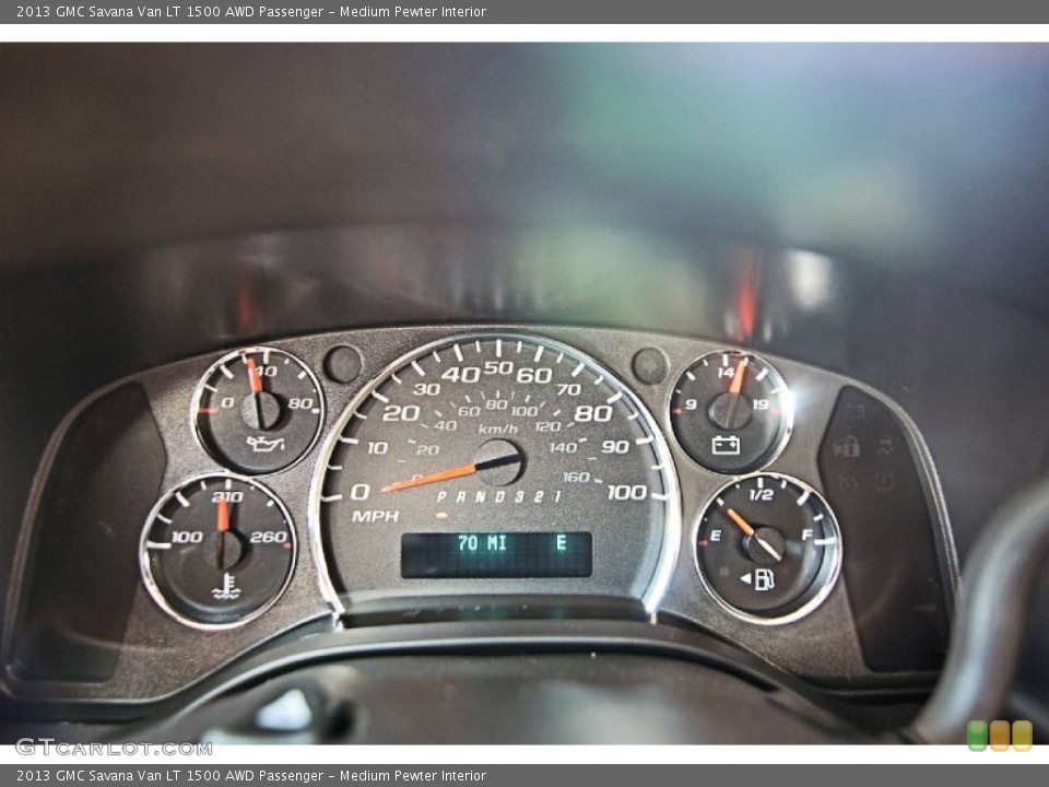 Medium Pewter Interior Gauges for the 2013 GMC Savana Van LT 1500 AWD Passenger #81866523