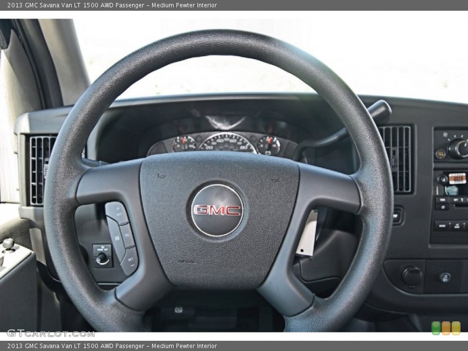 Medium Pewter Interior Steering Wheel for the 2013 GMC Savana Van LT 1500 AWD Passenger #81866555