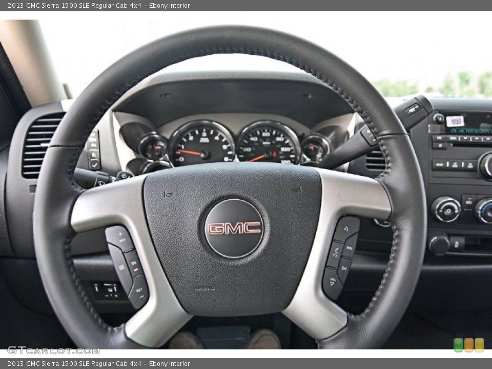 Ebony Interior Steering Wheel for the 2013 GMC Sierra 1500 SLE Regular Cab 4x4 #81866952