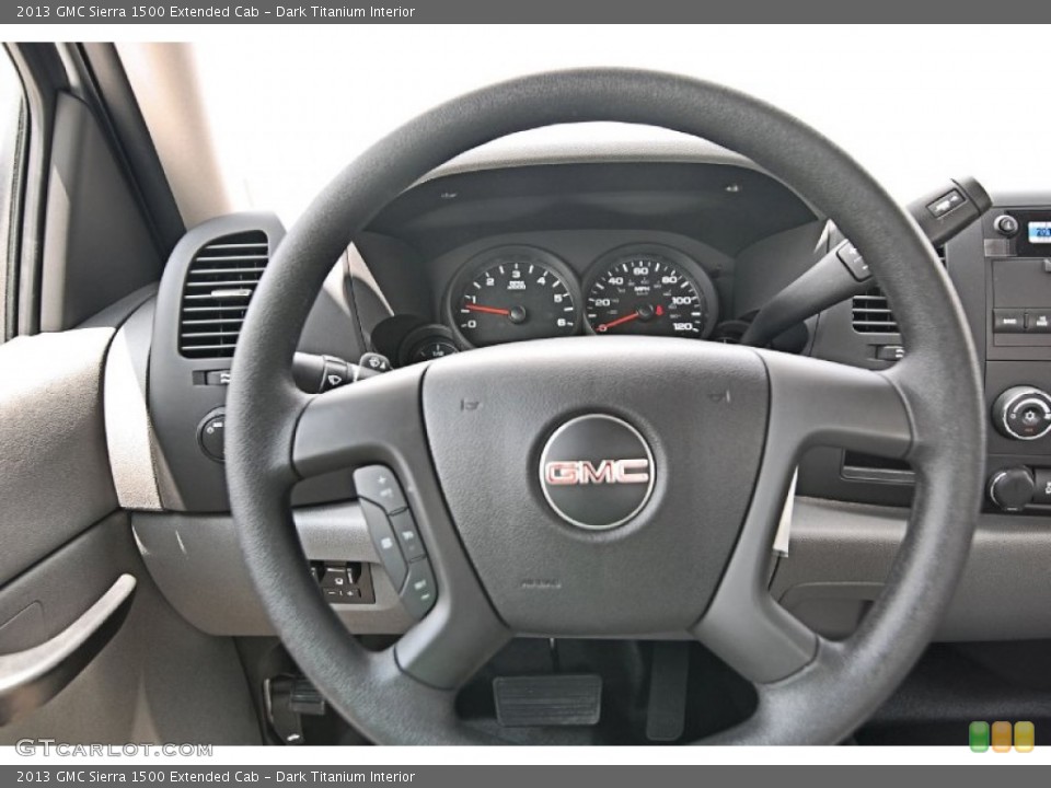 Dark Titanium Interior Steering Wheel for the 2013 GMC Sierra 1500 Extended Cab #81867312
