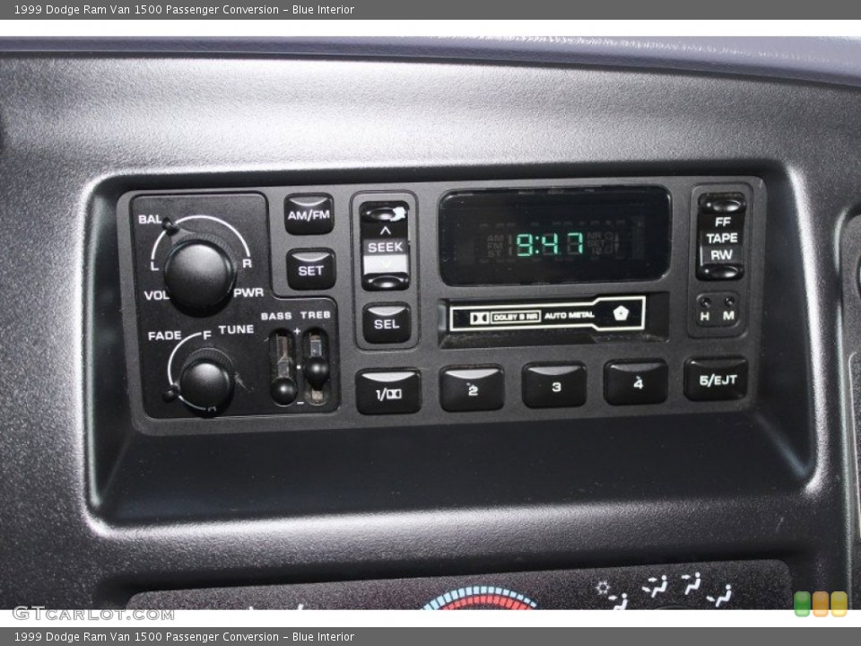 Blue Interior Audio System For The 1999 Dodge Ram Van 1500
