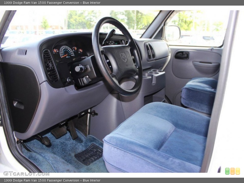 Blue 1999 Dodge Ram Van Interiors