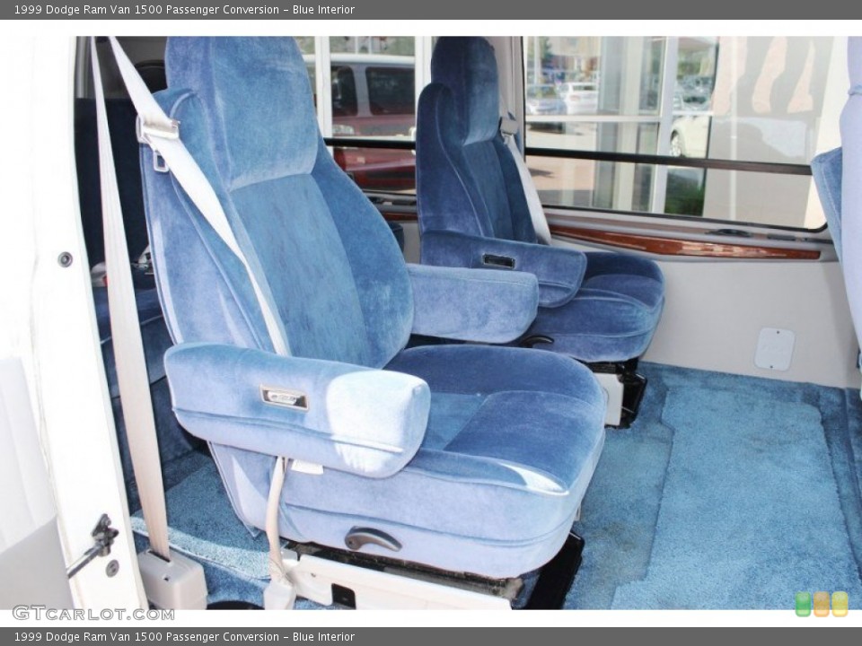 Blue Interior Rear Seat for the 1999 Dodge Ram Van 1500 Passenger Conversion #81871432